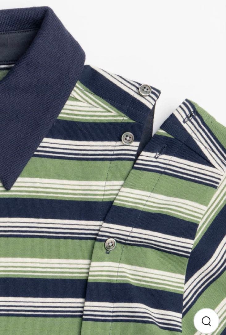 メゾンスペシャル　Multiway Button Polo Shirt