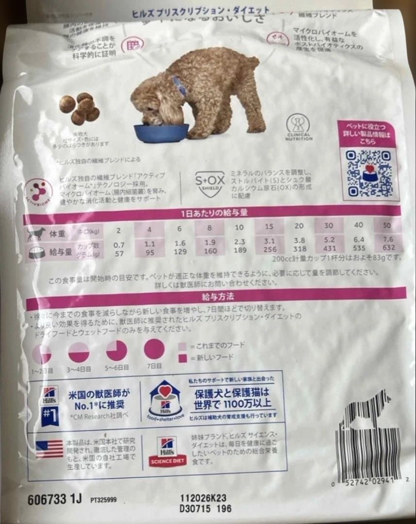 ヒルズ 腸内バイオーム 小粒 繊維＆消化ケア 3kg×2