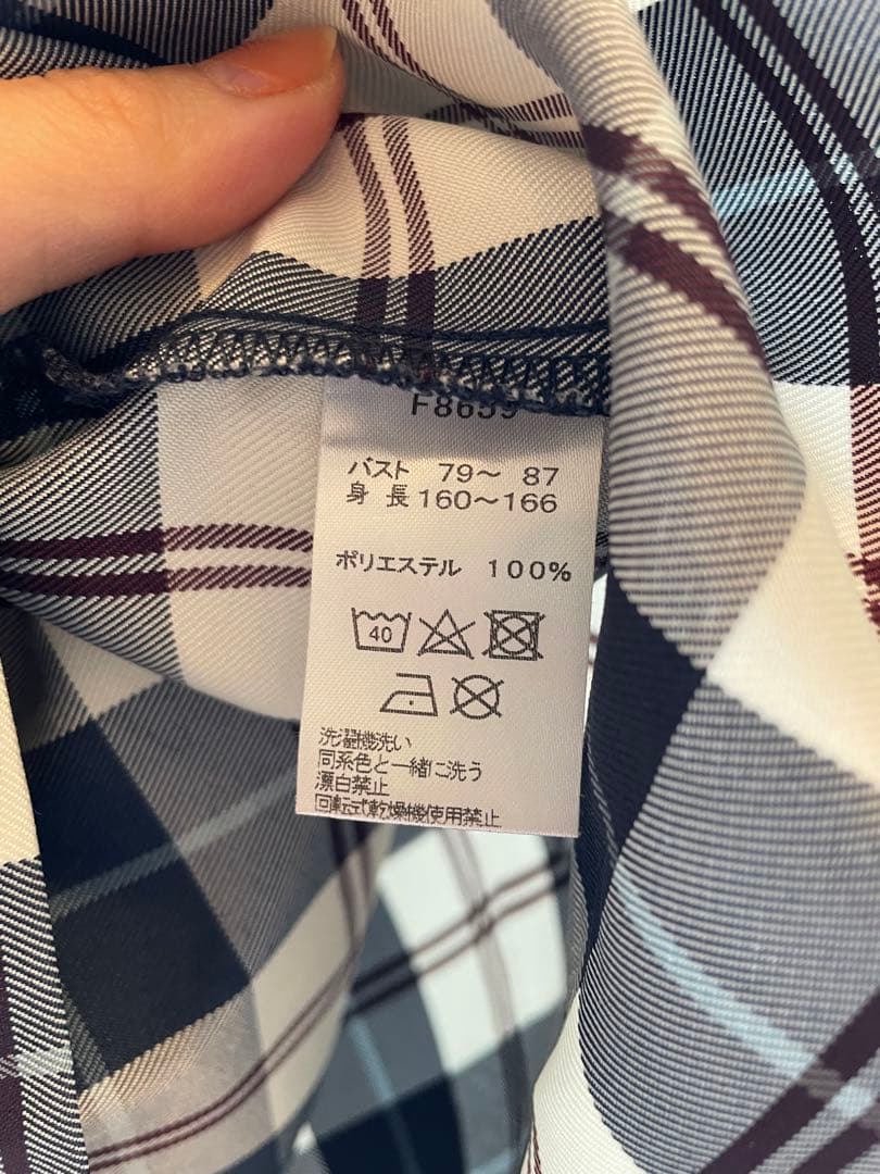FRED PERRY TARTAN SHIRT ネイビー 半袖