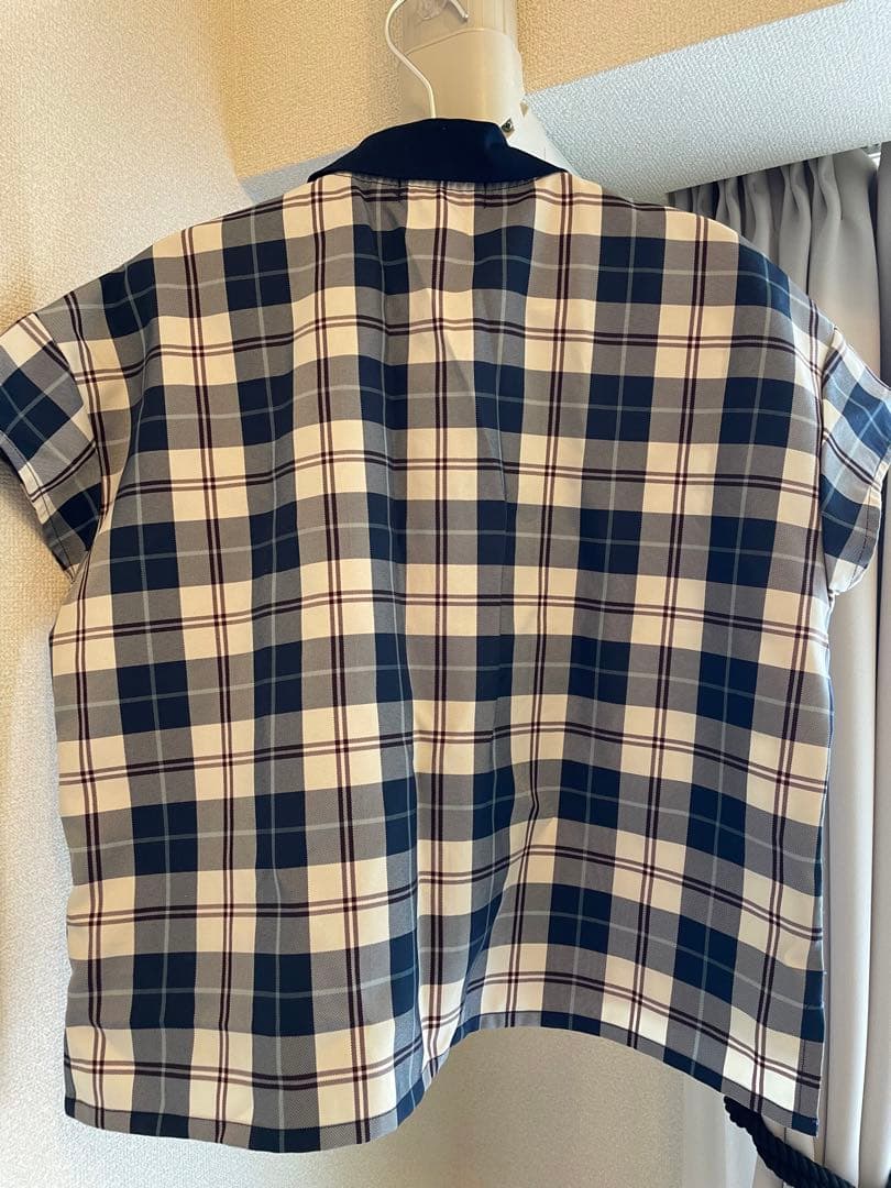 FRED PERRY TARTAN SHIRT ネイビー 半袖