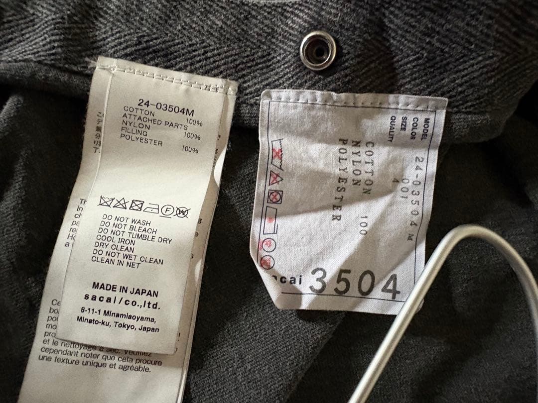 sacai 製品染めTシャツ size.4