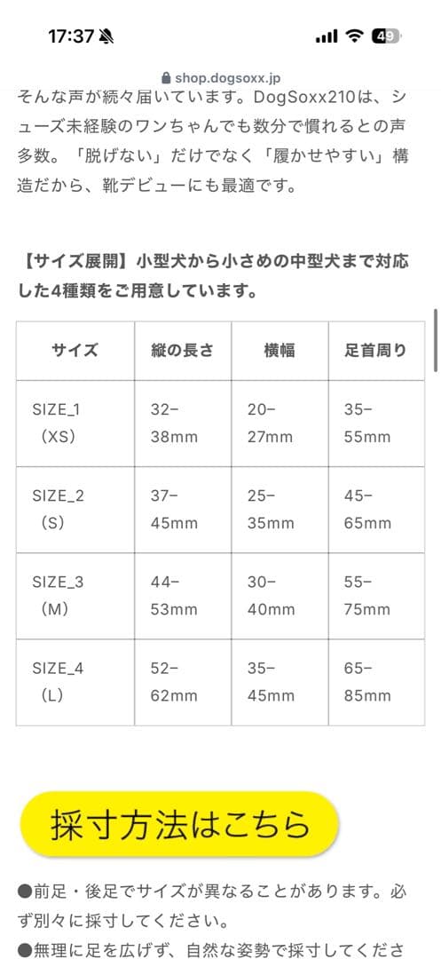 【あられ様】dogsoxx 1号4足セット