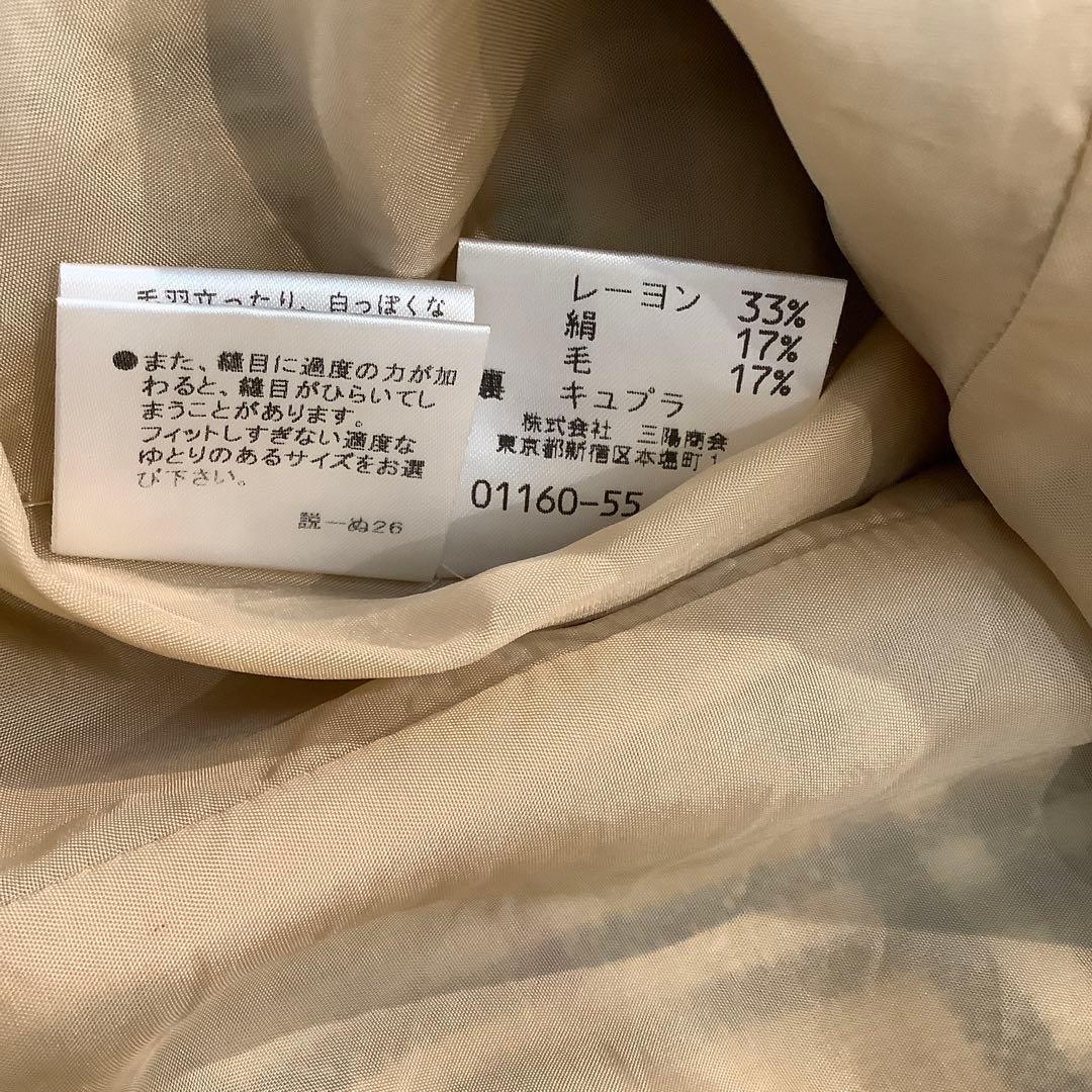 BURBERRY LONDON ノバチェック半袖ワンピース　麻絹混紡　サイズ42