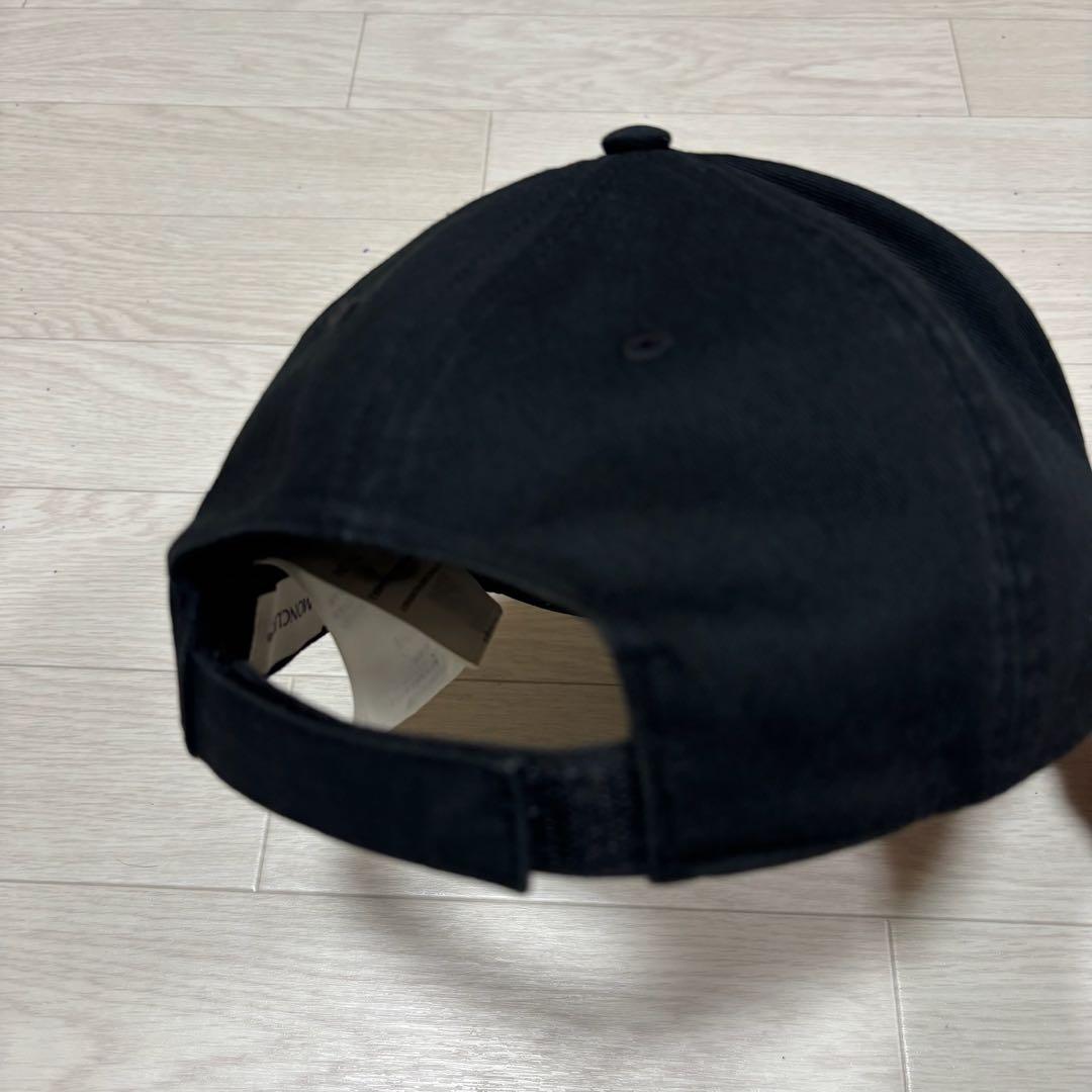 〔美品〕モンクレール　ブラック　立体ロゴ　キャップ　5K28