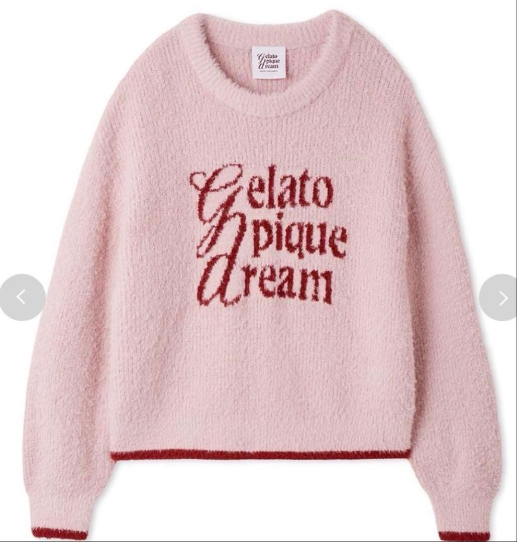 gelato pique ラメフェザー プルオーバー ショートパンツセット