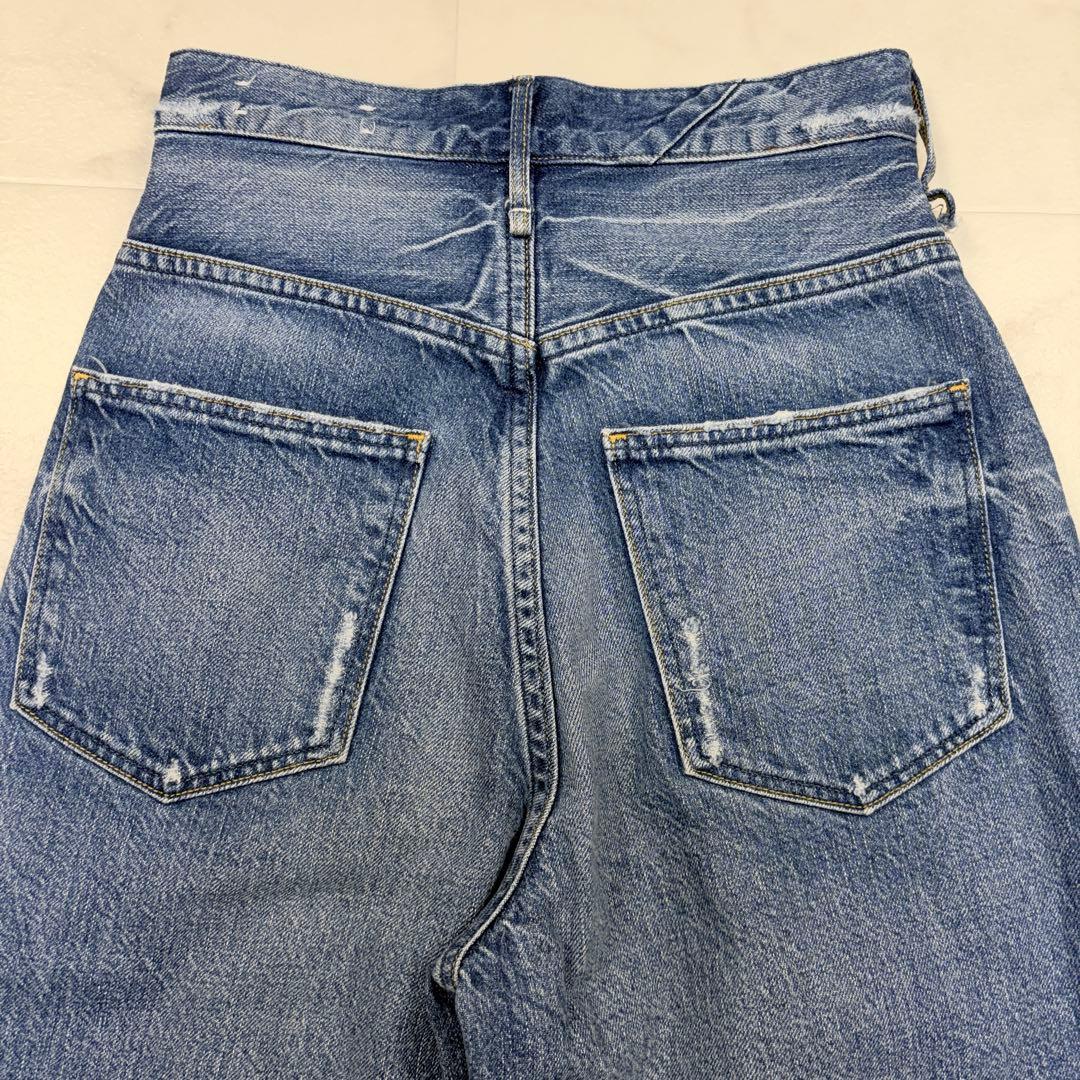 アッパーハイツ　THE SISTER 22 ワイドストレート　デニムパンツ　青