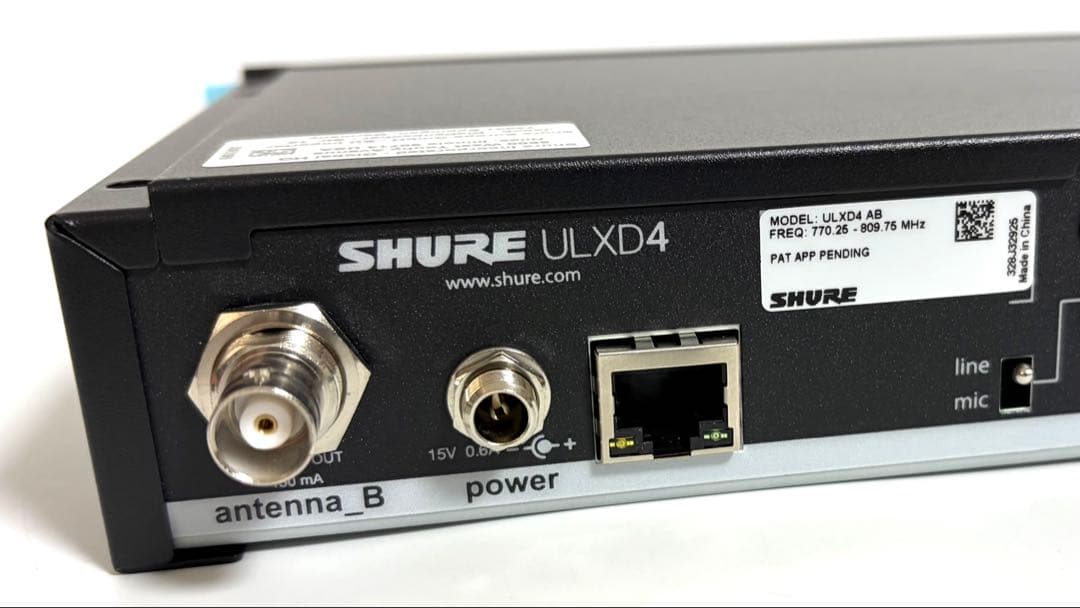 SHURE シュア ULXD4 AB ワイヤレスレシーバー ワイヤレス受信機