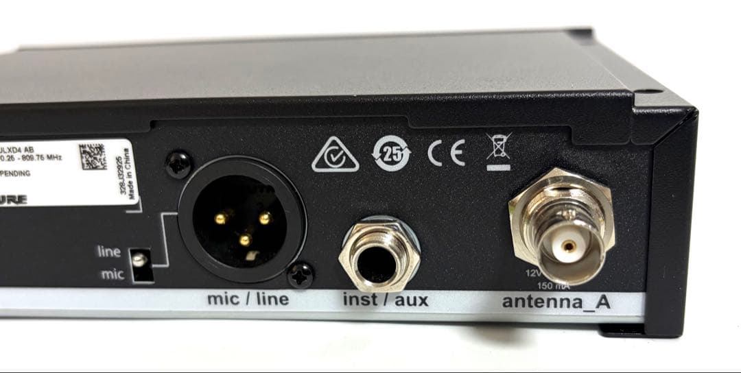 SHURE シュア ULXD4 AB ワイヤレスレシーバー ワイヤレス受信機