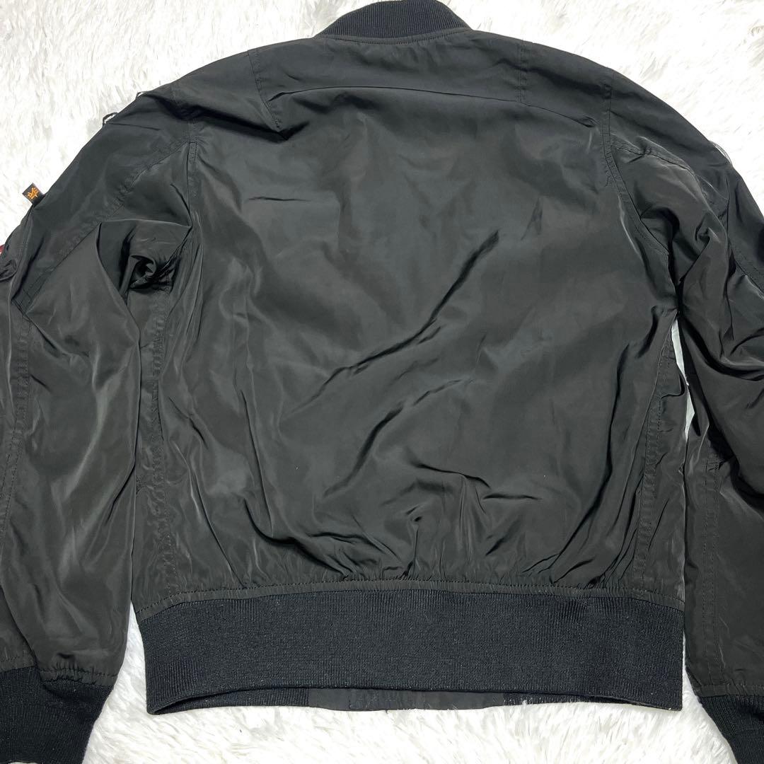 ALPHA INDUSTRIES ブルゾン MA-1 男女兼用 ワッペン 短丈