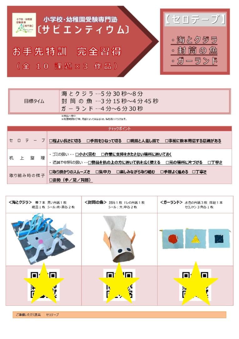計30作品【制作・巧緻性10課題】完全習得キット