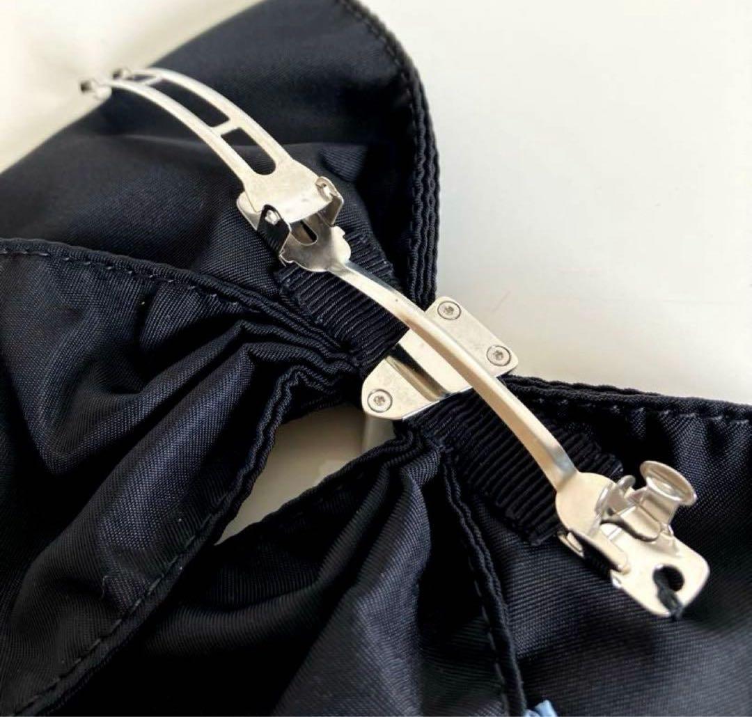 PRADA リボンバレッタ