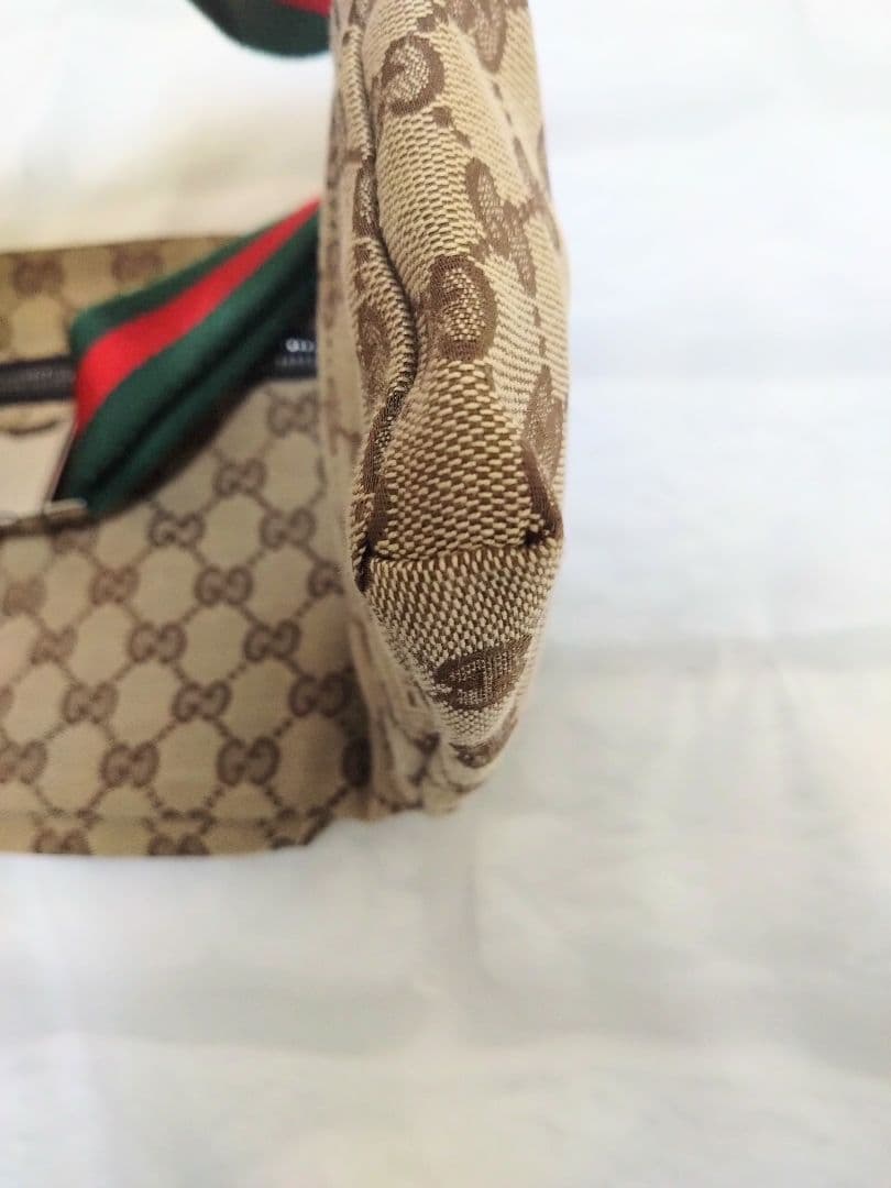 【美品】GUCCI GGキャンバス ボディバッグ　布袋付き