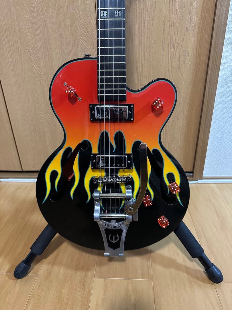 Epiphone Hellcat 2004年製　エレキギター 炎デザイン