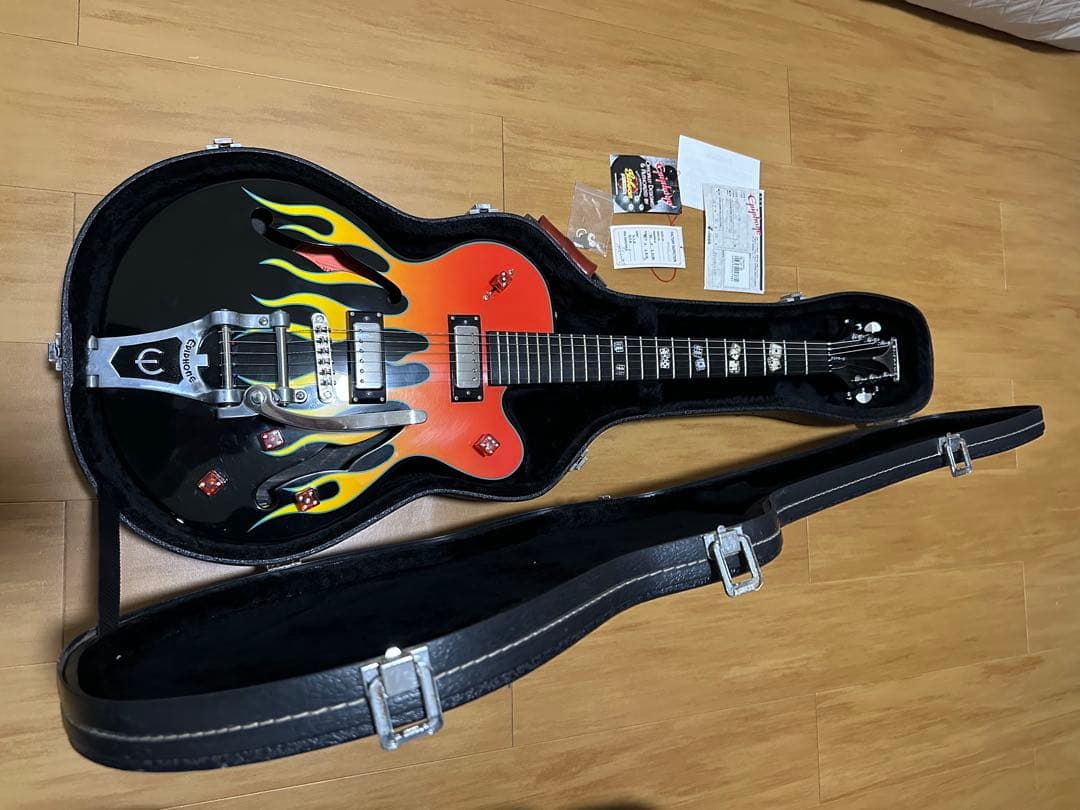 Epiphone Hellcat 2004年製　エレキギター 炎デザイン