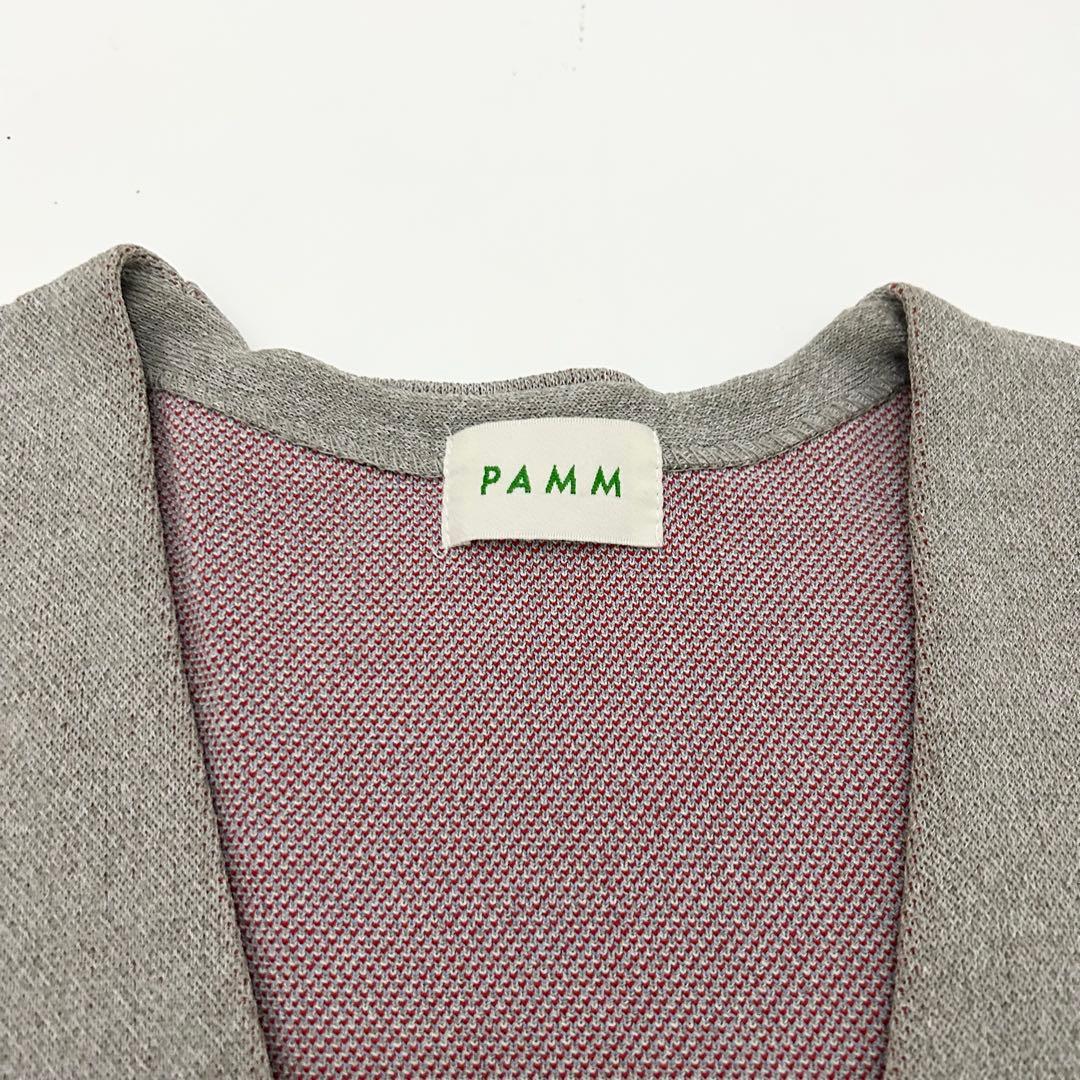 PAMM サンクスフルーツニットカーディガン グレー　パム 長袖　ニット