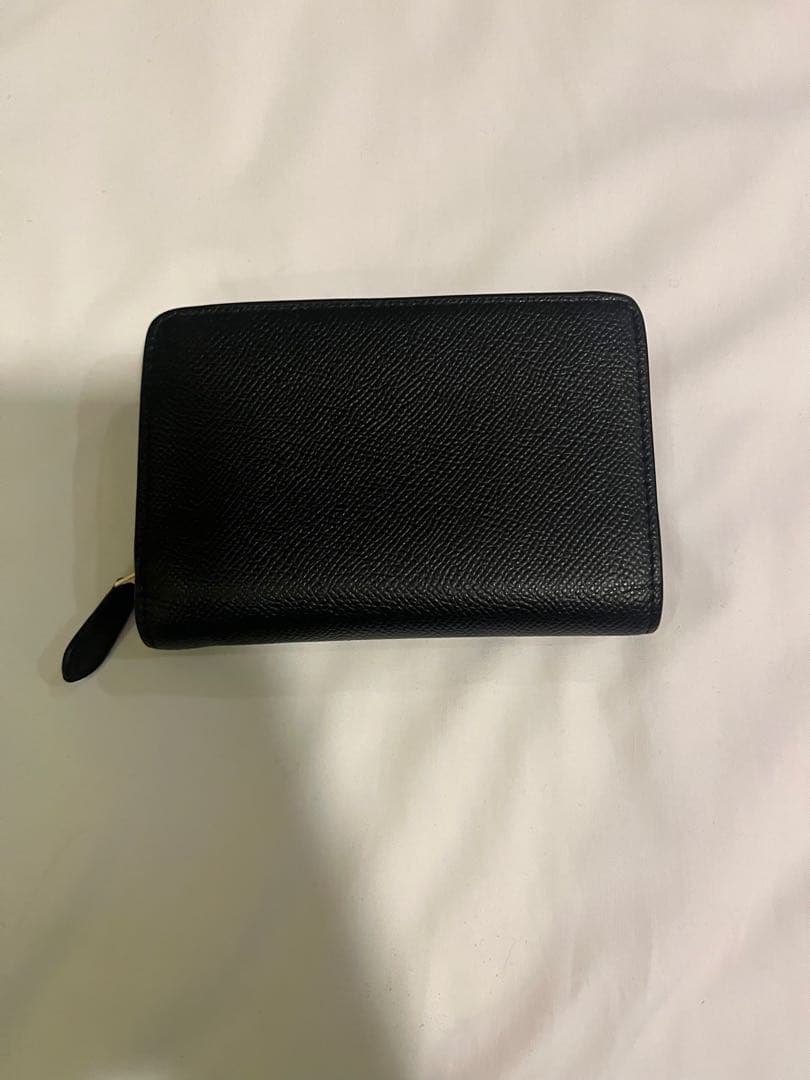 COACH ブラックレザー 二つ折り財布