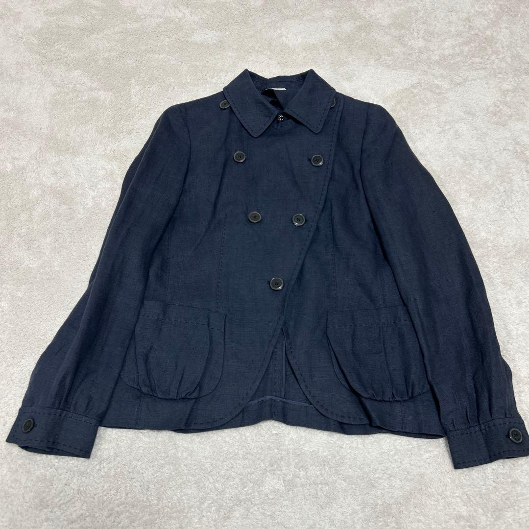 ♦︎新品同様♦︎MaxMara♦︎ネイビー♦︎ダブルブレスト テーラードジャケット