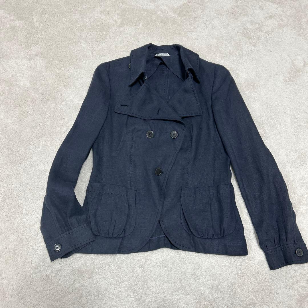 ♦︎新品同様♦︎MaxMara♦︎ネイビー♦︎ダブルブレスト テーラードジャケット