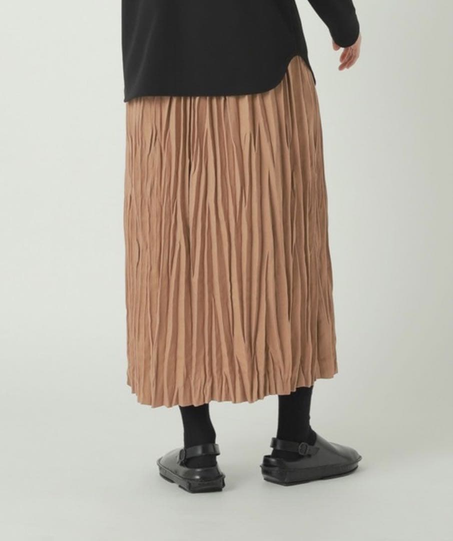 ZUCCa / WOOLISH TWILL スカート/ ベージュ