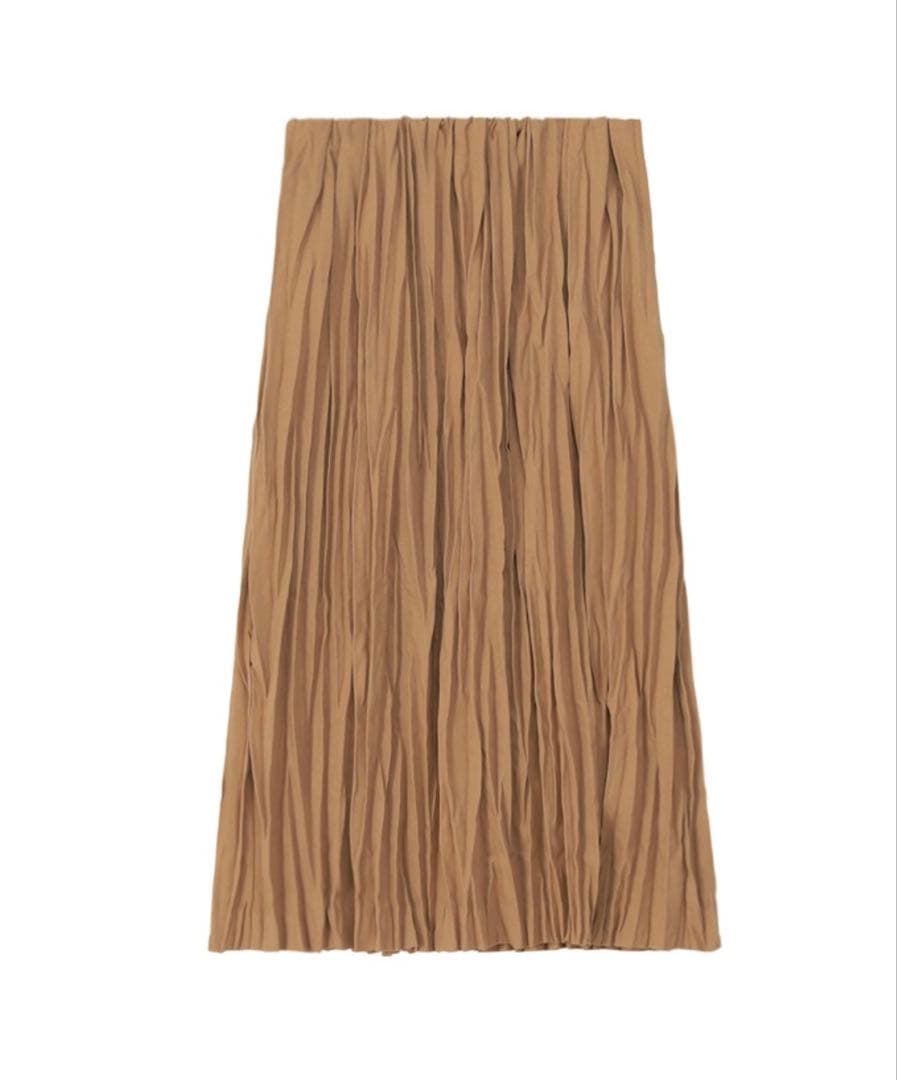 ZUCCa / WOOLISH TWILL スカート/ ベージュ