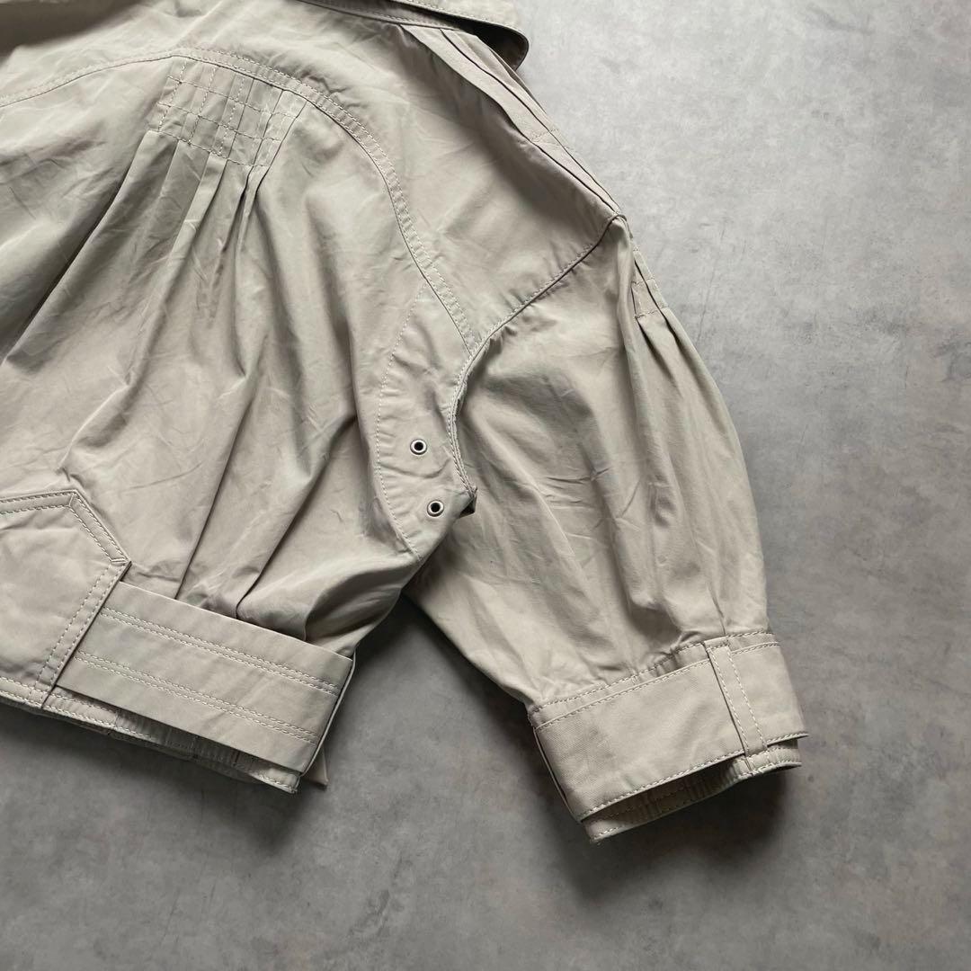 BURBERRY ショート丈 トレンチコート 三陽商会 38 ノバチェック 綿
