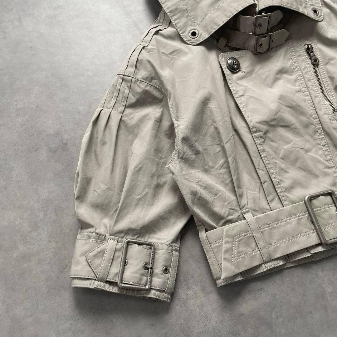 BURBERRY ショート丈 トレンチコート 三陽商会 38 ノバチェック 綿