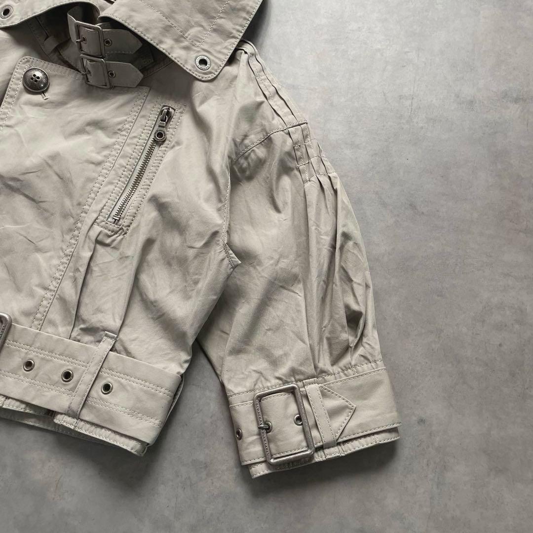 BURBERRY ショート丈 トレンチコート 三陽商会 38 ノバチェック 綿