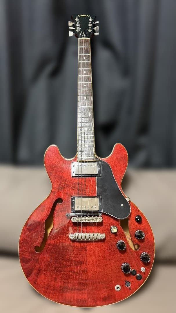 【値下げ・プロ加工】グレコ セミアコ SV-600 1979年 GK内蔵カスタム