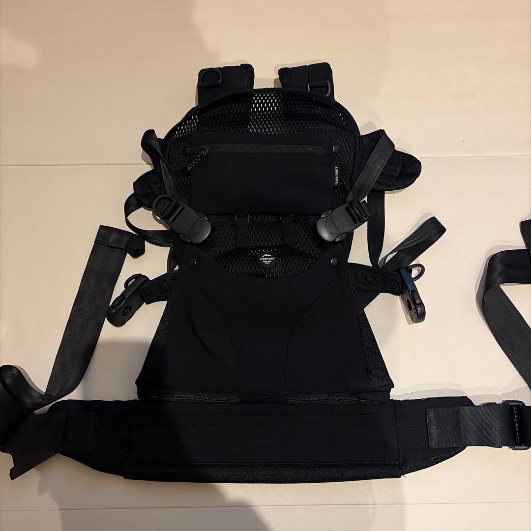 AIRBUGGY BABY CARRIER A.B.C. 抱っこ紐 ブラック