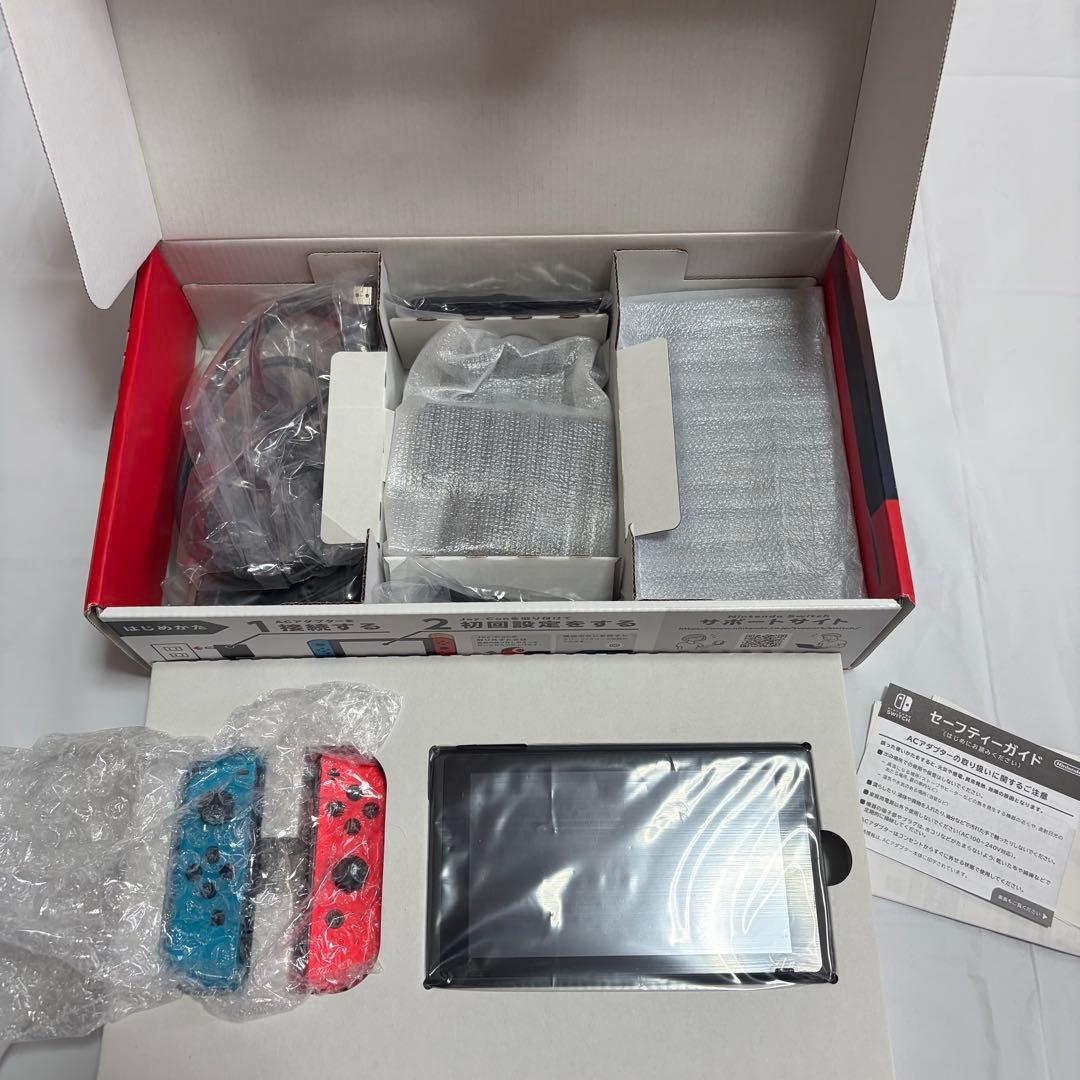 【美品】Nintendo Switch ネオンブルー/レッド 本体　付属品完備