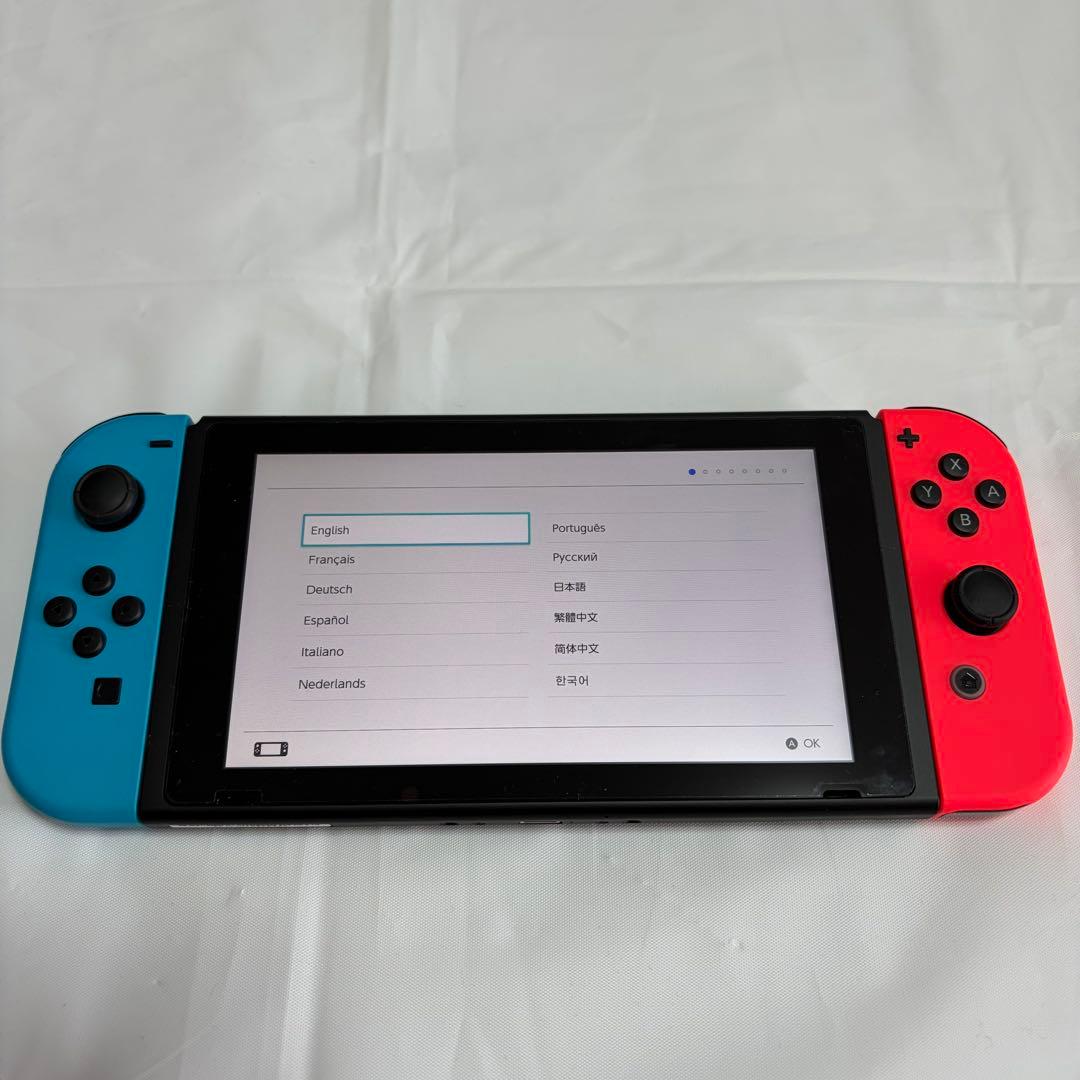 【美品】Nintendo Switch ネオンブルー/レッド 本体　付属品完備