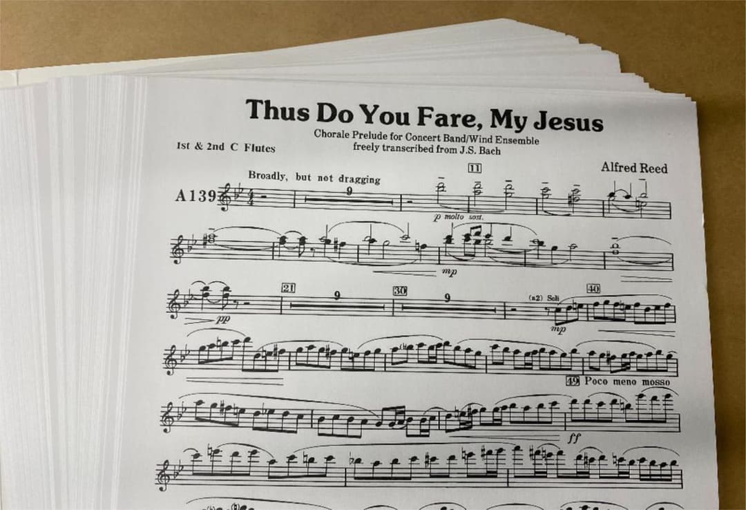 楽譜　吹奏楽　Thus Do You Fare, My Jesus