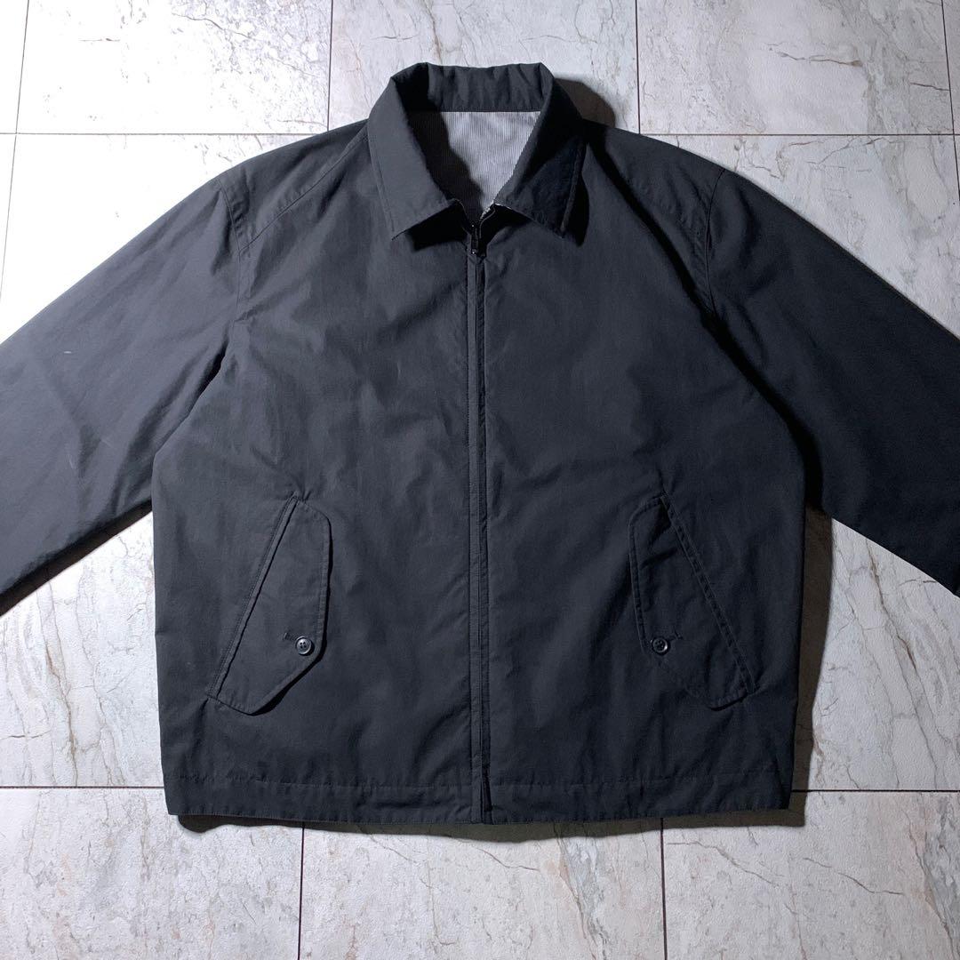OLD UNIQLO リバーシブル 短丈 スイングトップ 黒 グレー チェック