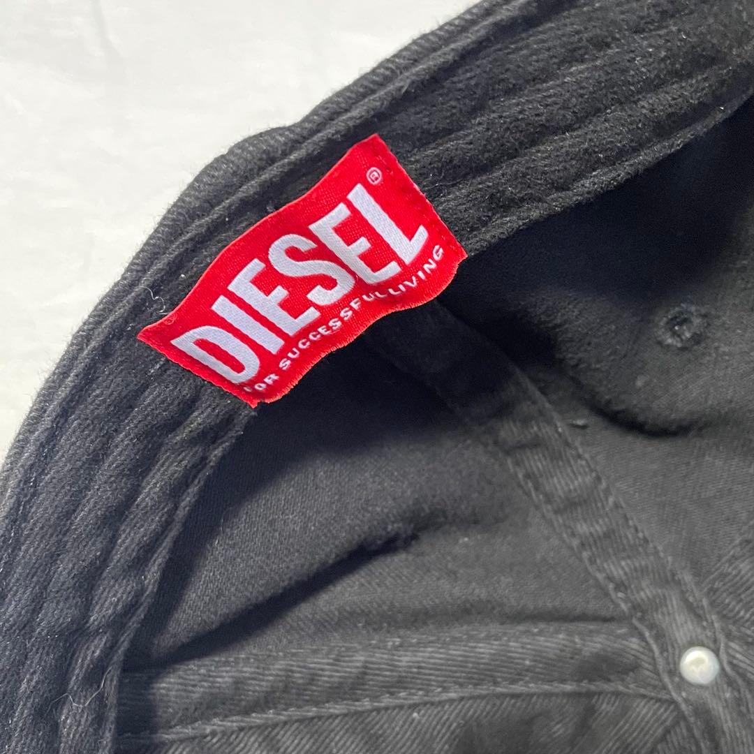 【極希少】DISEL black cap ディーゼル ユーズド加工 Dロゴ