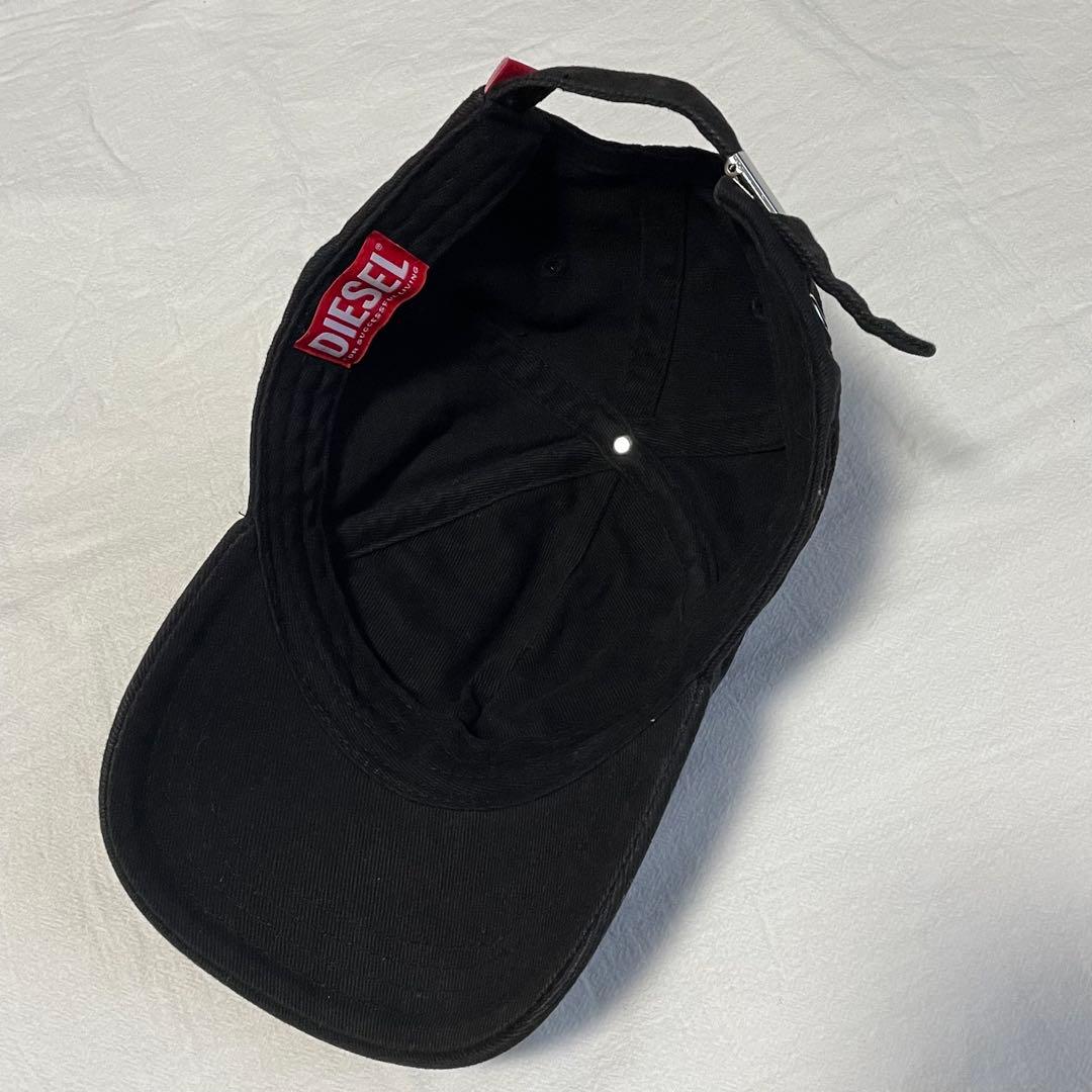 【極希少】DISEL black cap ディーゼル ユーズド加工 Dロゴ