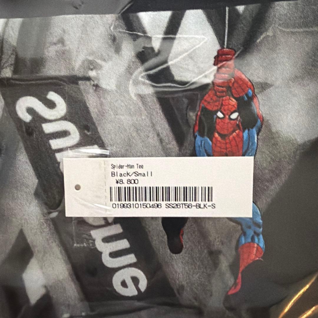 Supreme x Spider-Man Tee \"Black\" Sサイズ