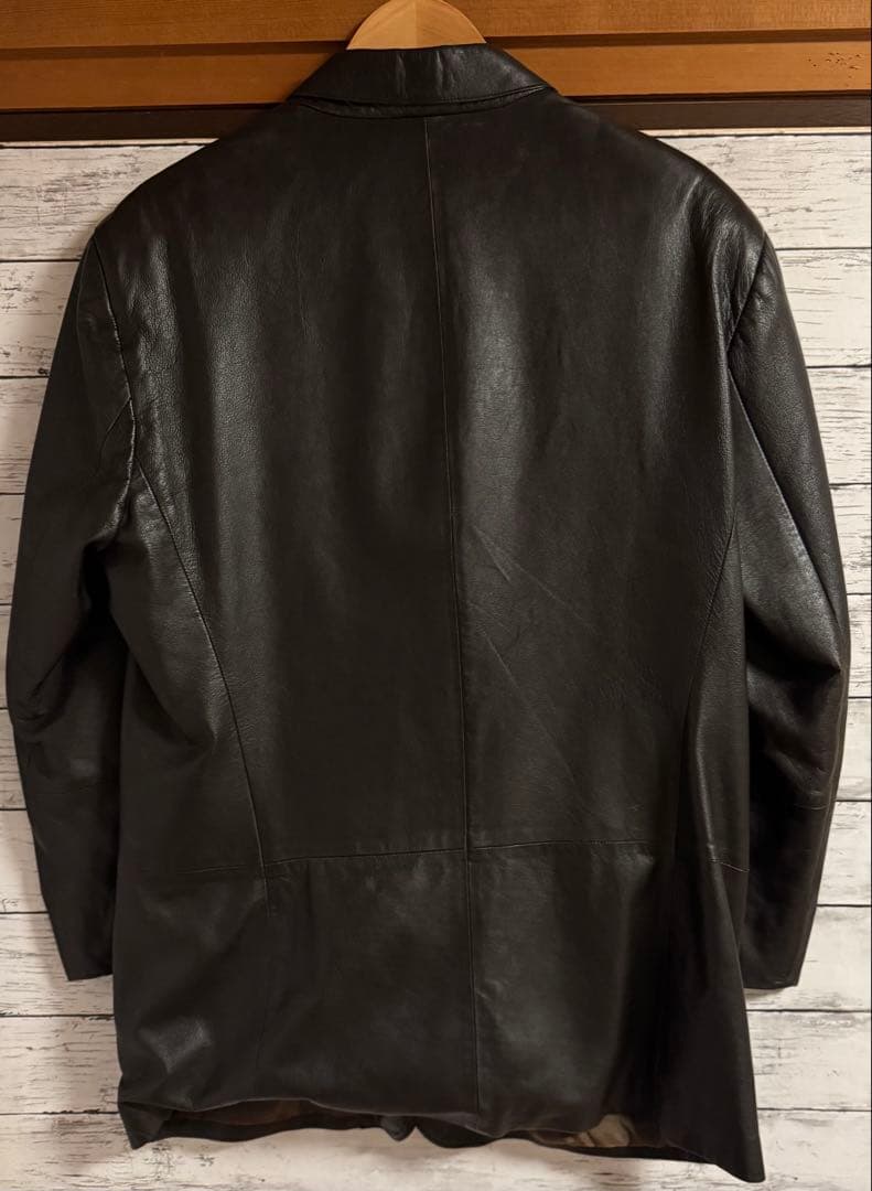 EMPORIO ARMANI レザー テーラードジャケット 52