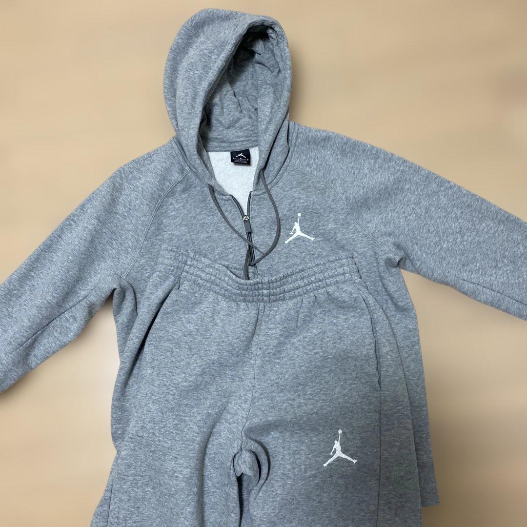 【美品】Jordan グレー ジャージ上下セットナイキグレーセットアップ