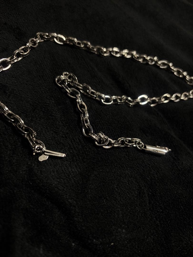 Chrome Hearts シルバー925 ペーパーチェーン約60cm
