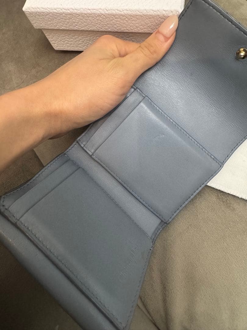Dior キルティング 三つ折り財布