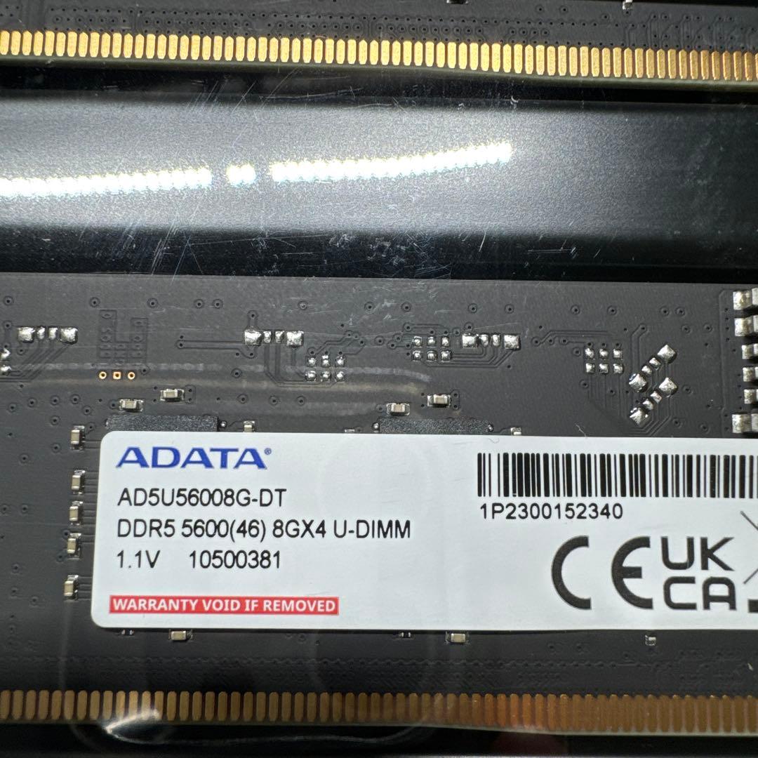 ADATA DDR5 5600 8GB x 2 メモリ