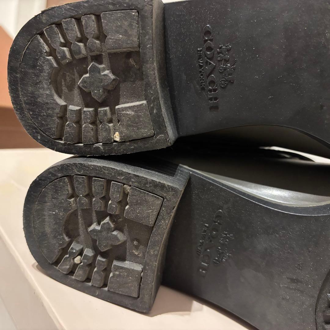 COACH 長靴　カーキ　レインブーツ