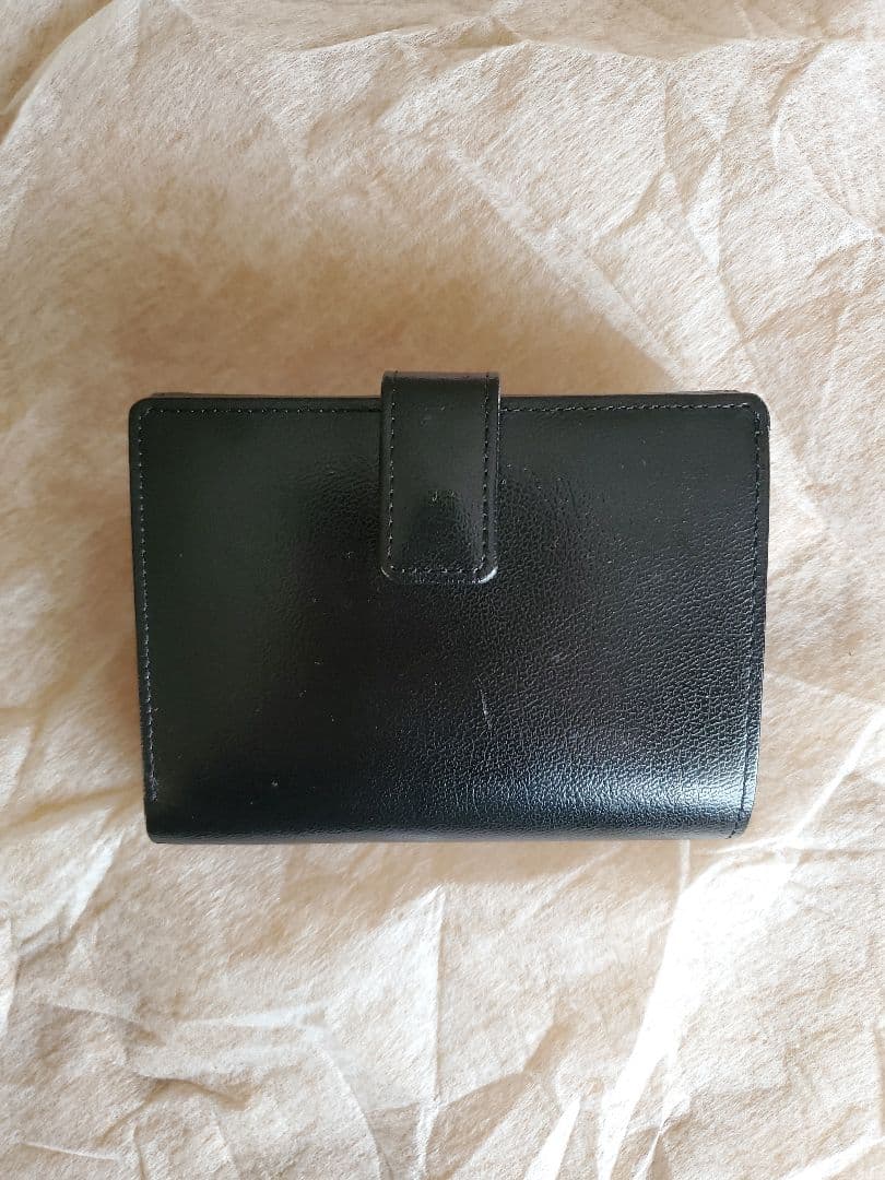 Yves Saint Laurent 二つ折り財布 黒