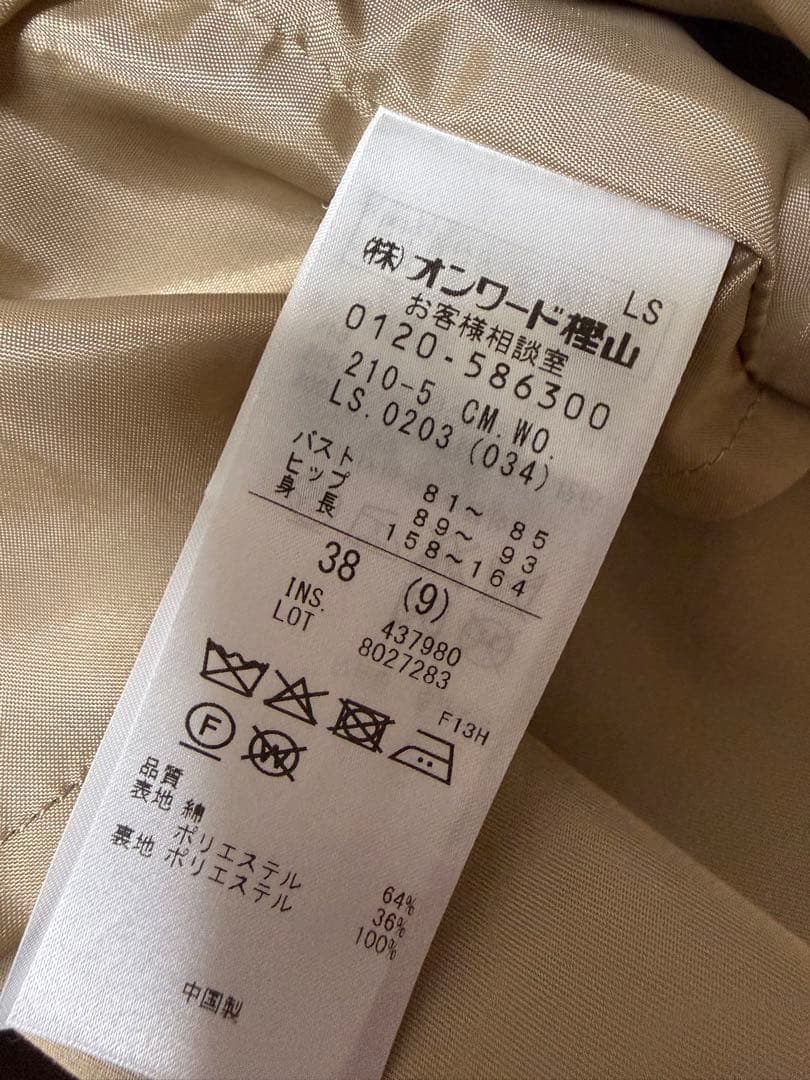 23区ショート丈トレンチコート