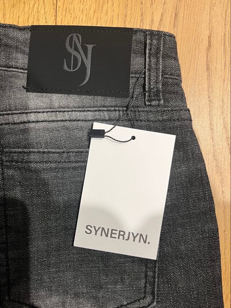 パンツ SYNERJYN CAT WASHING DENIM PANTS BLACK S