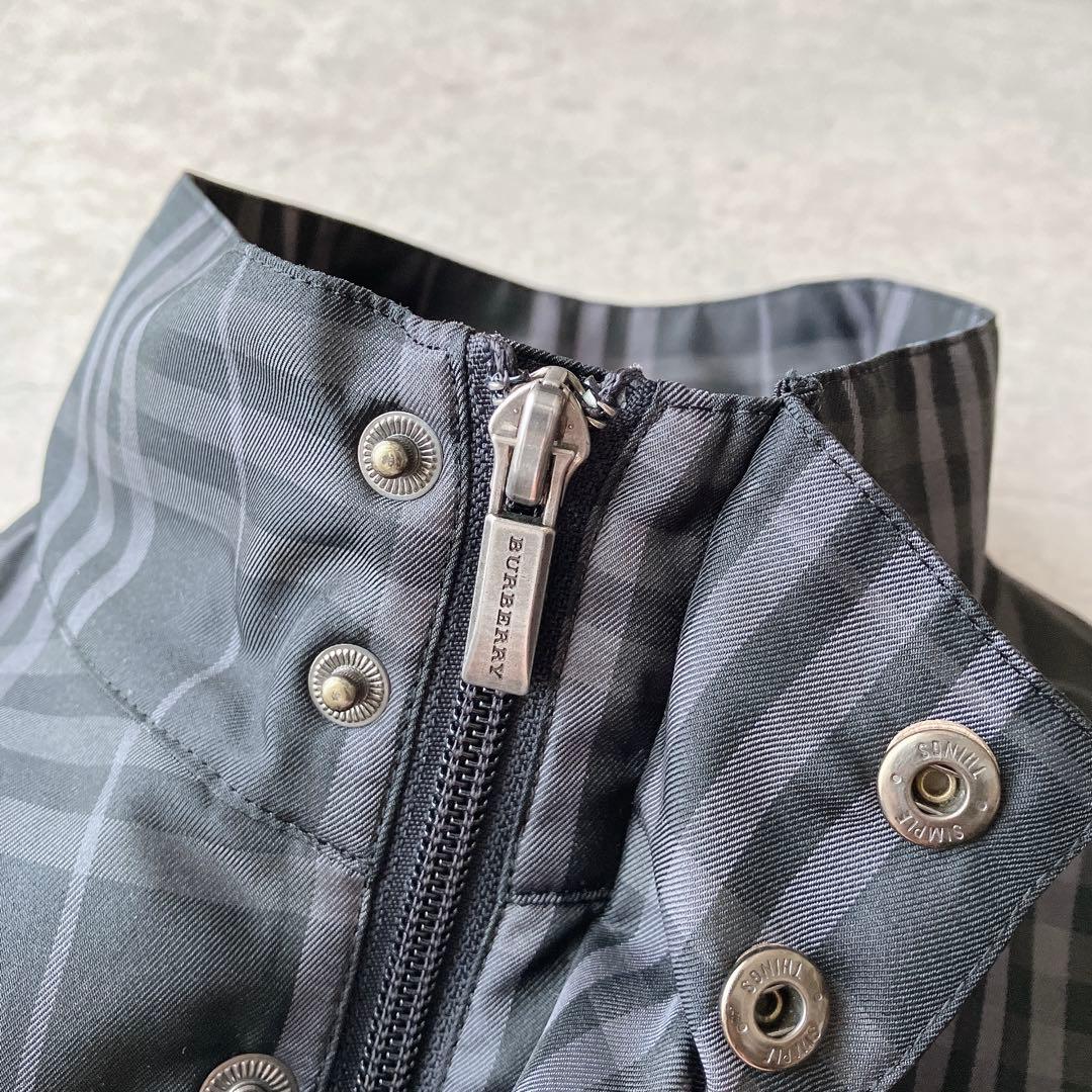 BURBERRY GOLFチェック柄 スイングトップ ブラック ノバチェック