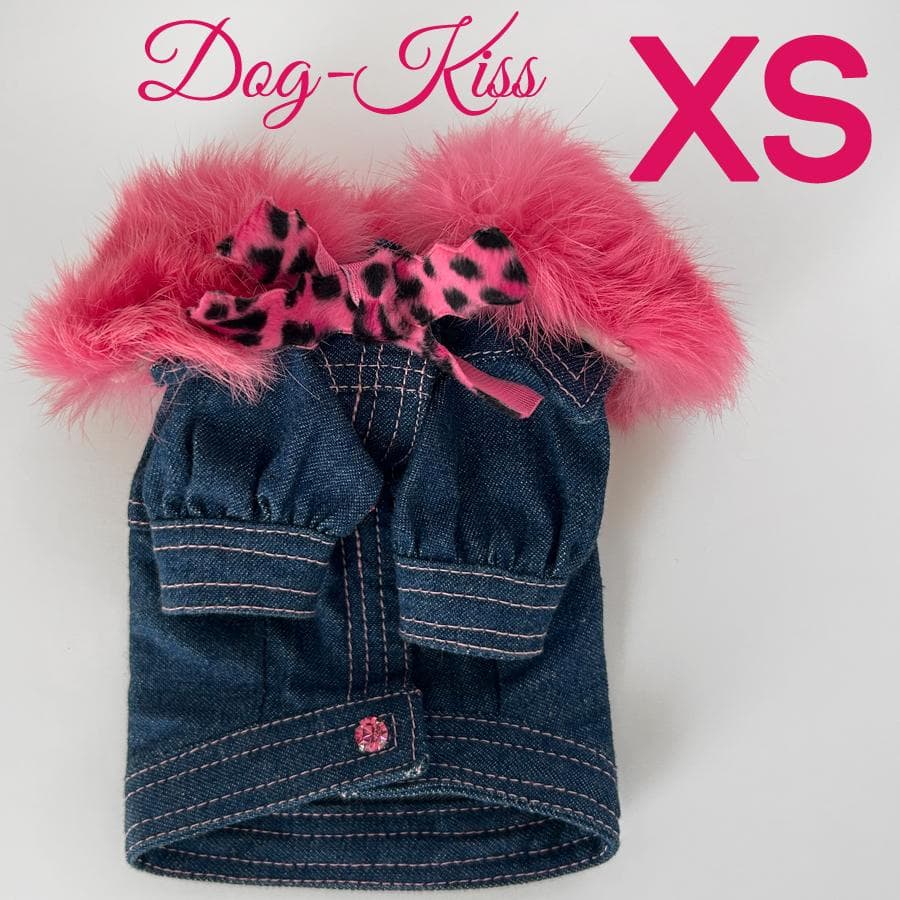 Dogkiss【XS】ファー付きデニムJK 未使用
