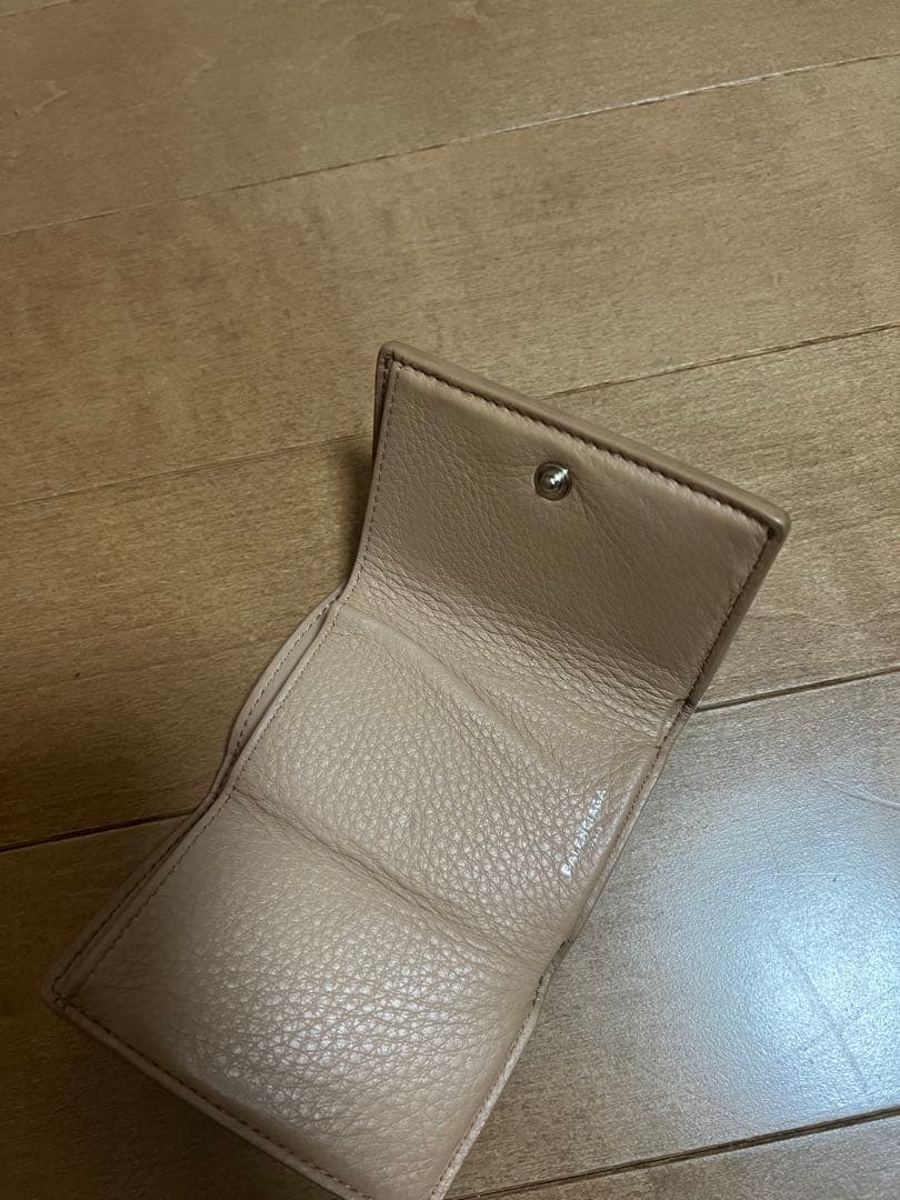 バレンシアガ ペーパー　ミニ　ウォレット　三つ折り財布