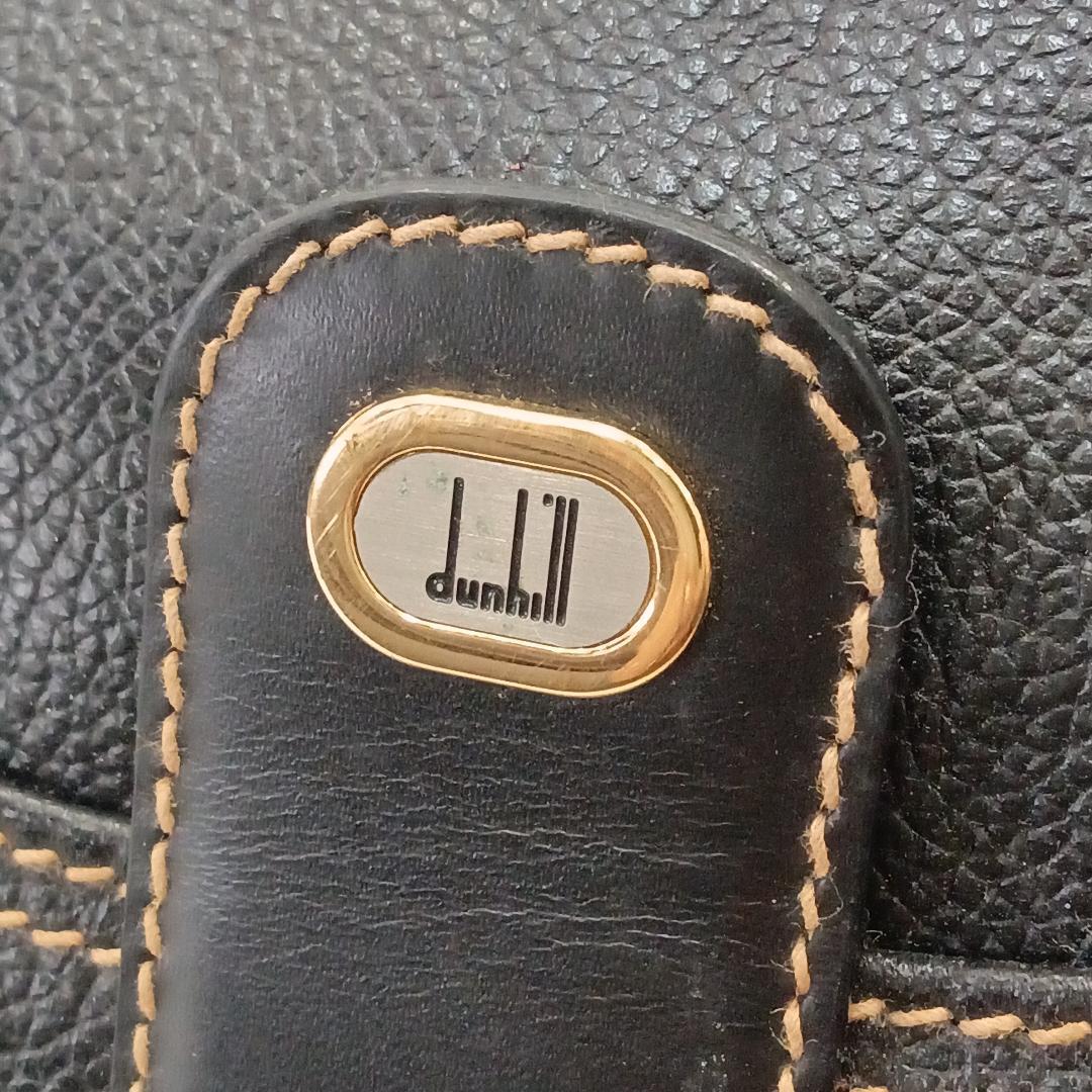 dunhill ダンヒル ボストンバッグ ビジネスバッグ レザー ブラック