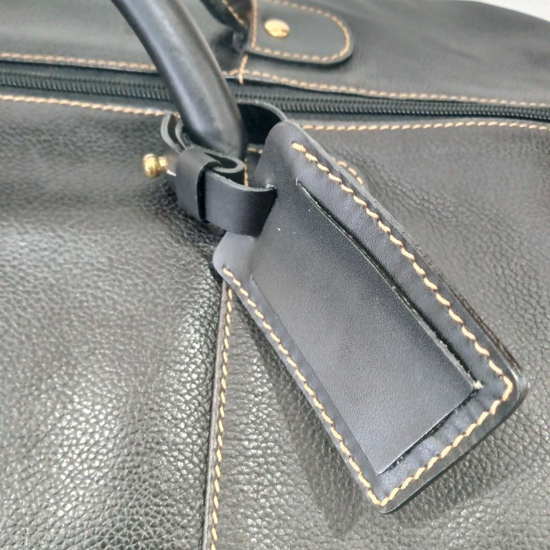 dunhill ダンヒル ボストンバッグ ビジネスバッグ レザー ブラック